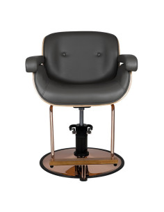 Fauteuil de coiffure tuluza noir bois {attributes} 2