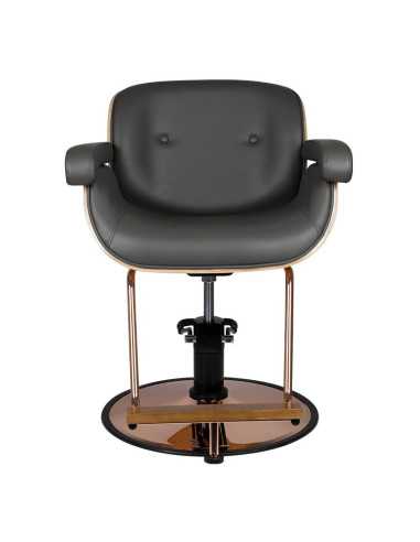 Fauteuil de coiffure tuluza noir bois {attributes}