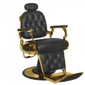 FAUTEUIL BARBIER FRANCESCO OR NOIR 