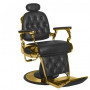 Fauteuil barbier francesco or noir 