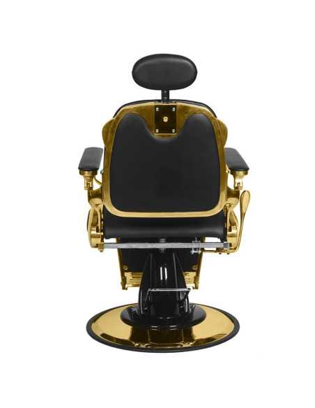 Fauteuil barbier francesco or noir 
