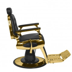 Brivski stol Francesco črno zlato 