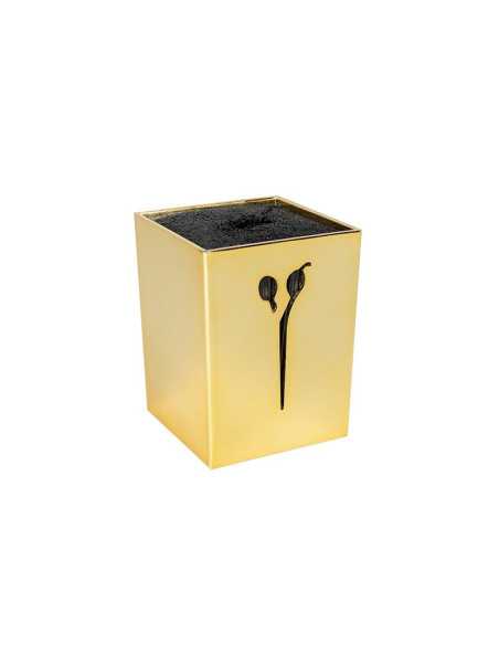 Holder for hairdressing scissors gold set of 2 