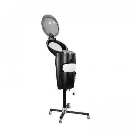 Black hairdressing sauna steamer with active ozone 