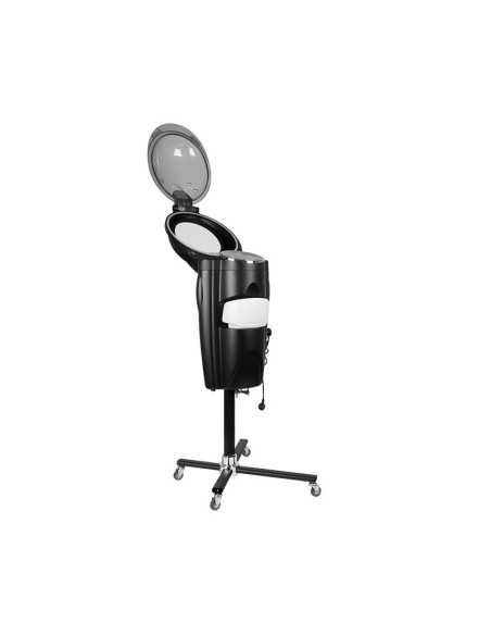 Black hairdressing sauna steamer with active ozone 