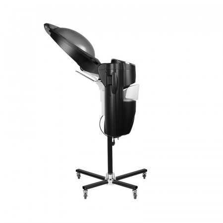 Black hairdressing sauna steamer with active ozone 