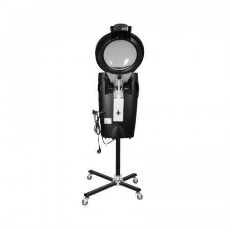 Black hairdressing sauna steamer with active ozone 