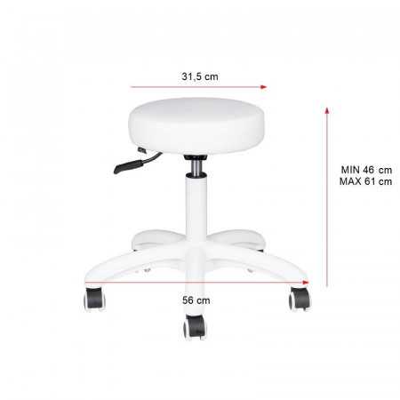 Tatuagem 134992 BANQUETA COM RODAS BRANCA TATUAGEM AM-303-2