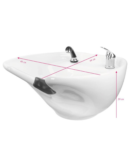 Zwarte porto shampootray 