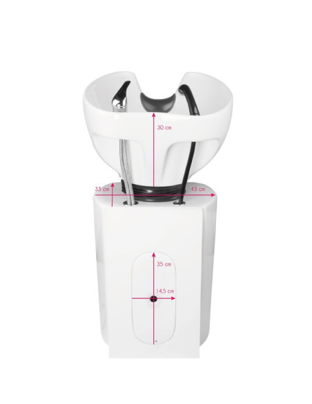 Zwarte porto shampootray 