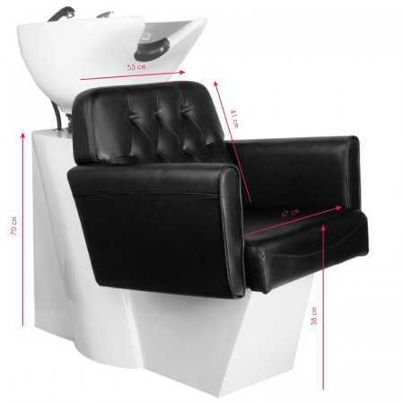 Vassoio per shampoo nero Amburgo 