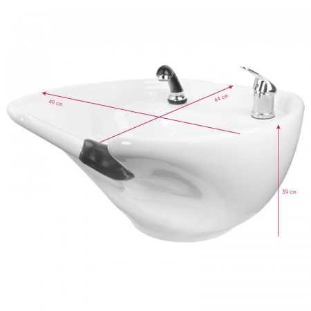 Vassoio per shampoo nero Amburgo 