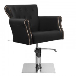 Padded hairdressing chair alberto black
