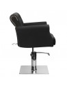Padded hairdressing chair alberto black 