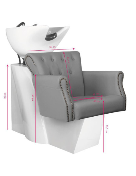 Gray berlin shampoo tray 