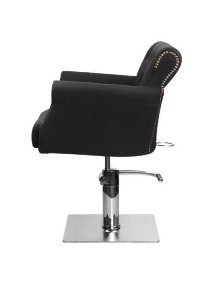Sillón de peluquería acolchado alberto negro 