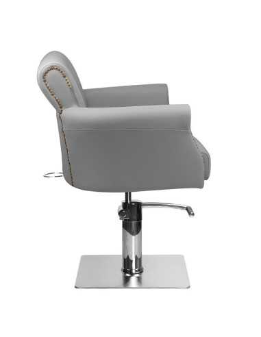 Sedia da parrucchiere imbottita alberto grey 