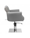 Padded hairdressing chair alberto gray 