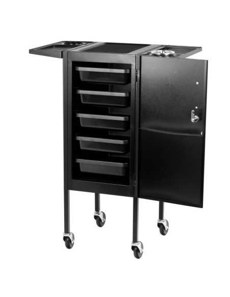 Coloring and storage hairdressing trolley-111292 