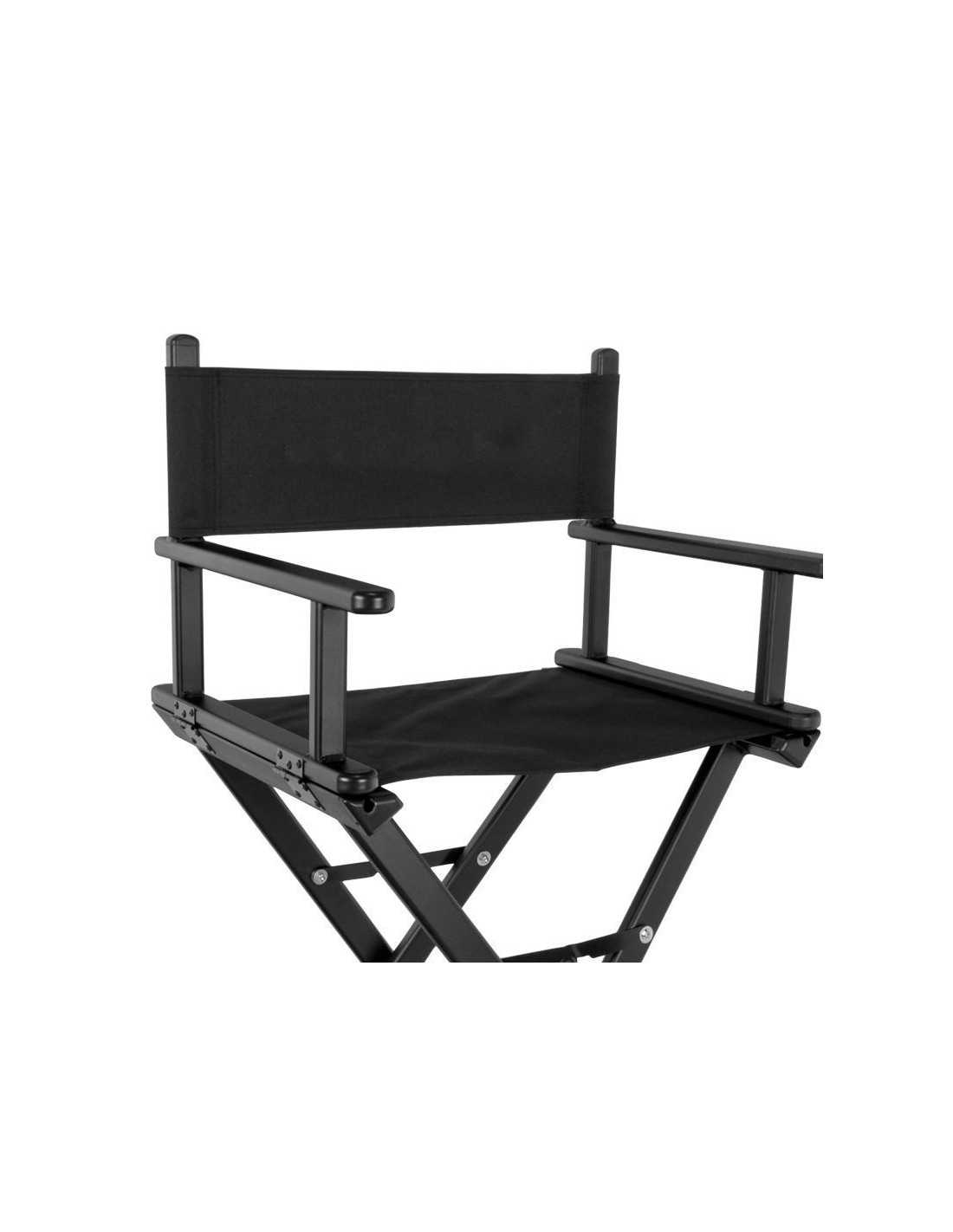 Matériel studio Maquillage 113055 Chaise de maquillage glamour aluminium noir