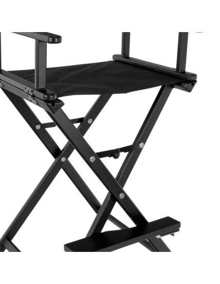 Fauteuil Maquillage  113055 CHAISE DE MAQUILLAGE GLAMOUR ALUMINIUM NOIR