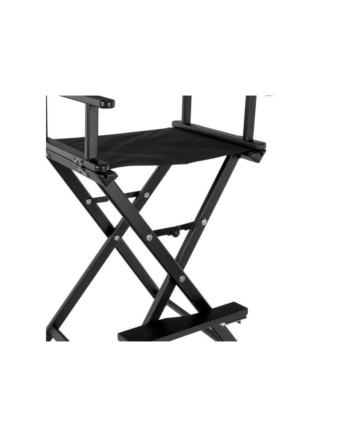 Matériel studio Maquillage 113055 Chaise de maquillage glamour aluminium noir