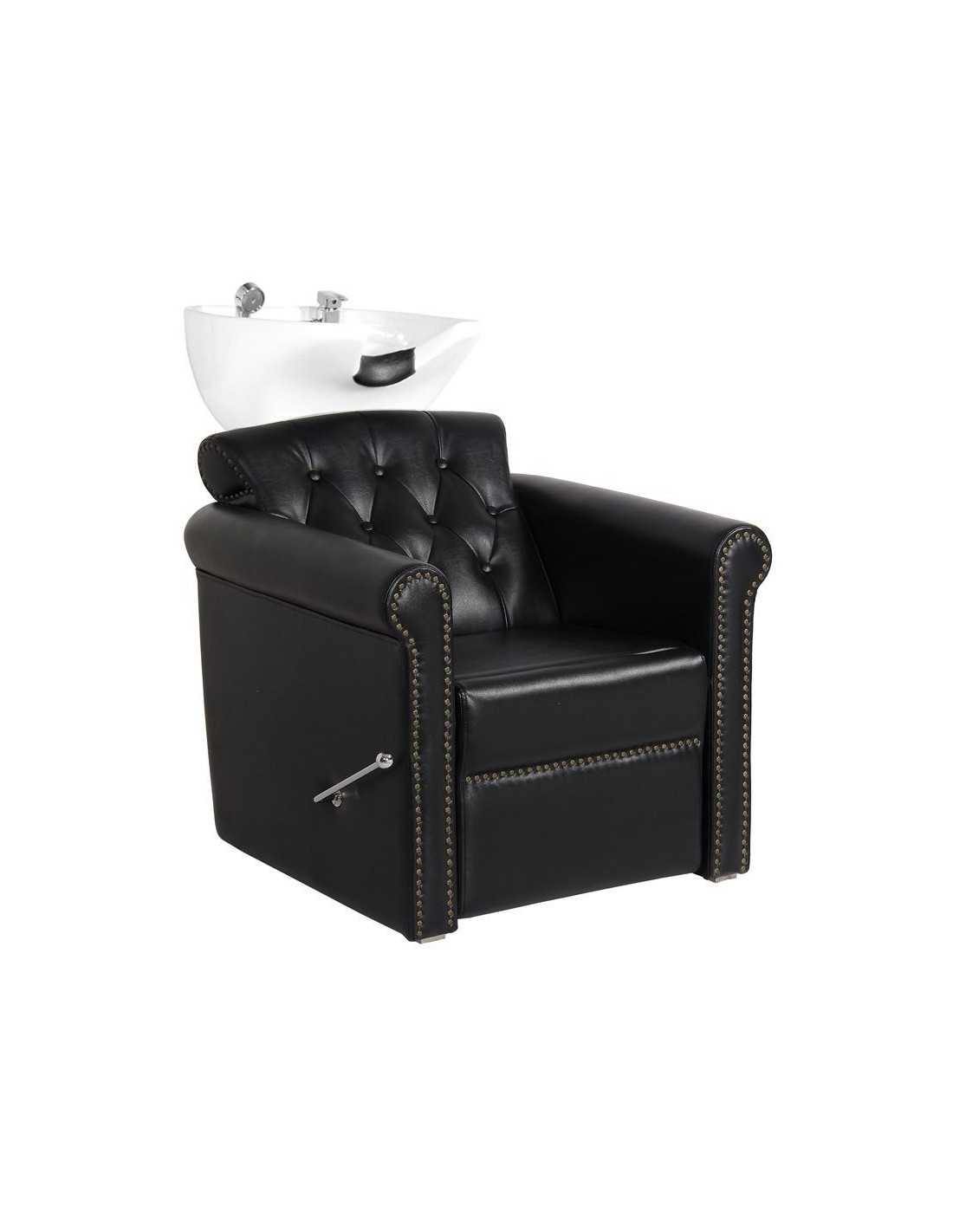 Berlin padded Shampoo unit with black leg rest 