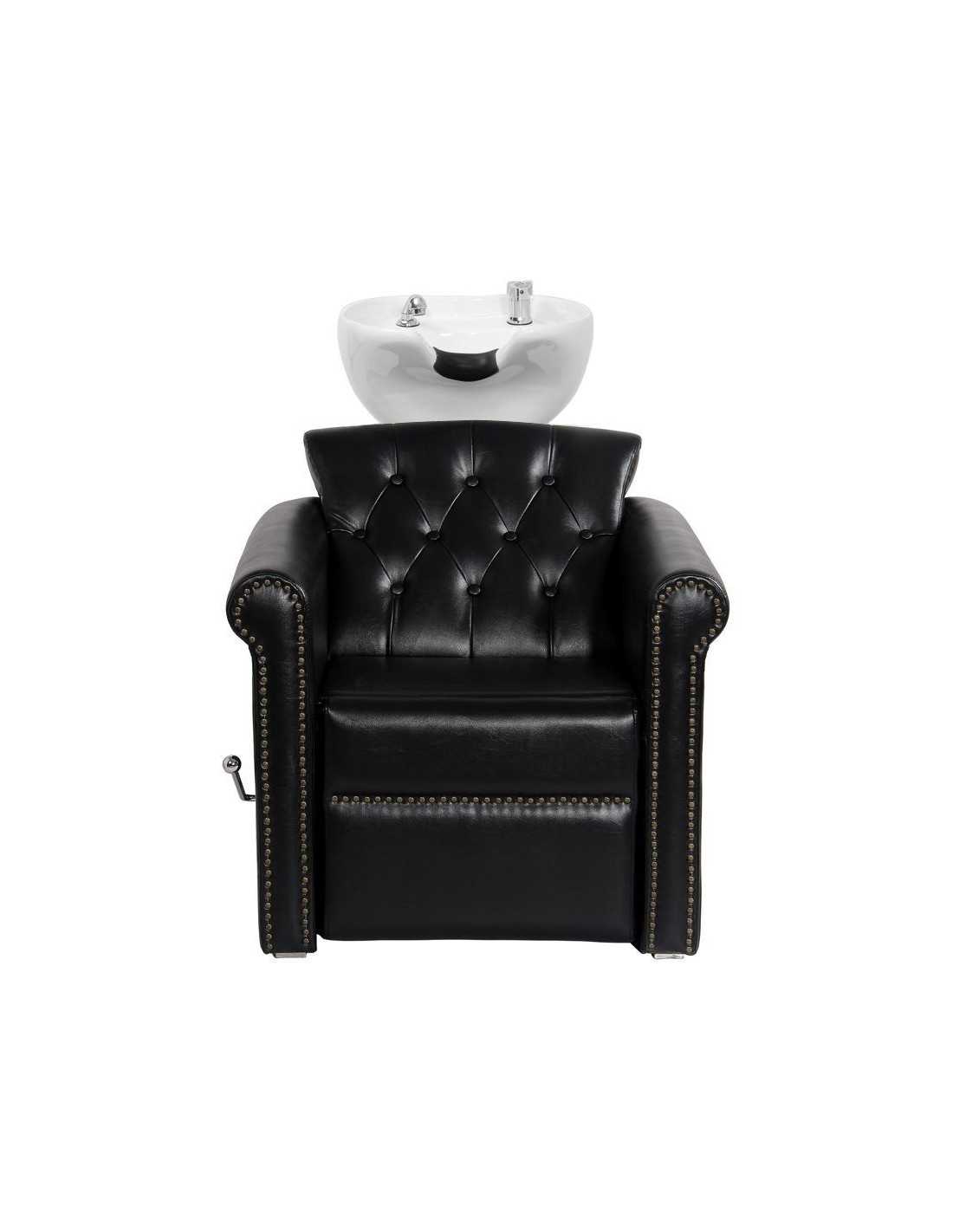 Berlin padded Shampoo unit with black leg rest 