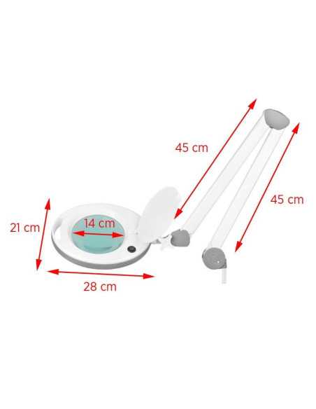 Lupa elegante 6014 lampara 60 led smd 5d para encimera 