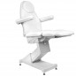 Kosmetischer elektrischer Stuhl. Basis 158 3 Wort. Weiß