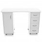 Desk 2027 bp white two cabinets