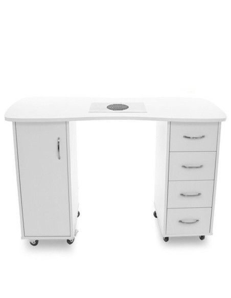 Tables Manucures  115632 BUREAU 2027 ZP BLANC DEUX ARMOIRES