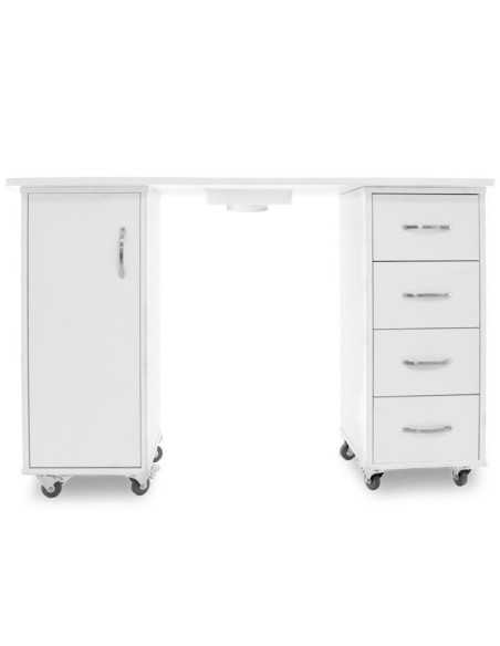 Tables Manucures  115632 BUREAU 2027 ZP BLANC DEUX ARMOIRES