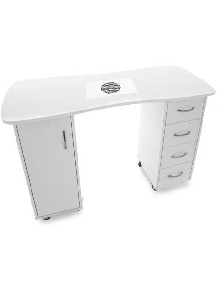 Tables Manucures  115632 BUREAU 2027 ZP BLANC DEUX ARMOIRES