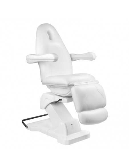 Kosmetischer elektrischer Stuhl. basic 161 drehbar weiß