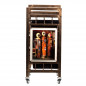 Coloring and storage hairdressing trolley-123793