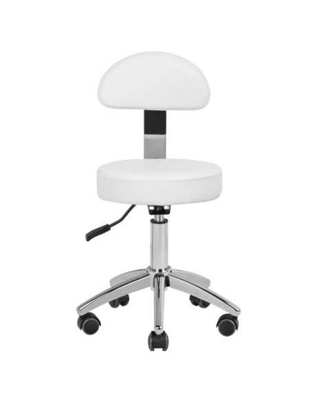 TABORET KOSMETYCZNY DO PEDICURE 304P BIAŁY