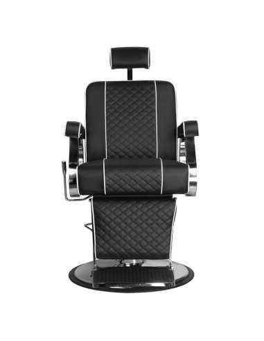 Silla de barbero negra Paulo