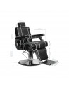 Black paulo barber chair 