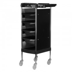 Coloring and storage hairdressing trolley-125867 