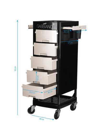 Coloring and storage hairdressing trolley-125871 