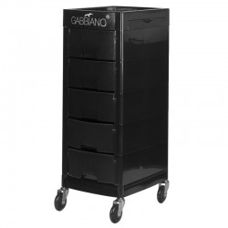 trolley coiffure  125877 GABBIANO HAIRDRESSER CHARIOT FT65-A BLACK