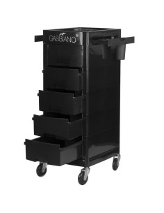 GABBIANO HAIRDRESSER CHARIOT FT65-A BLACK