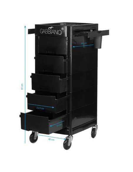 Coloring and storage hairdressing trolley-125877 