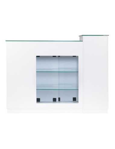 Jonak reception desk counter with display case