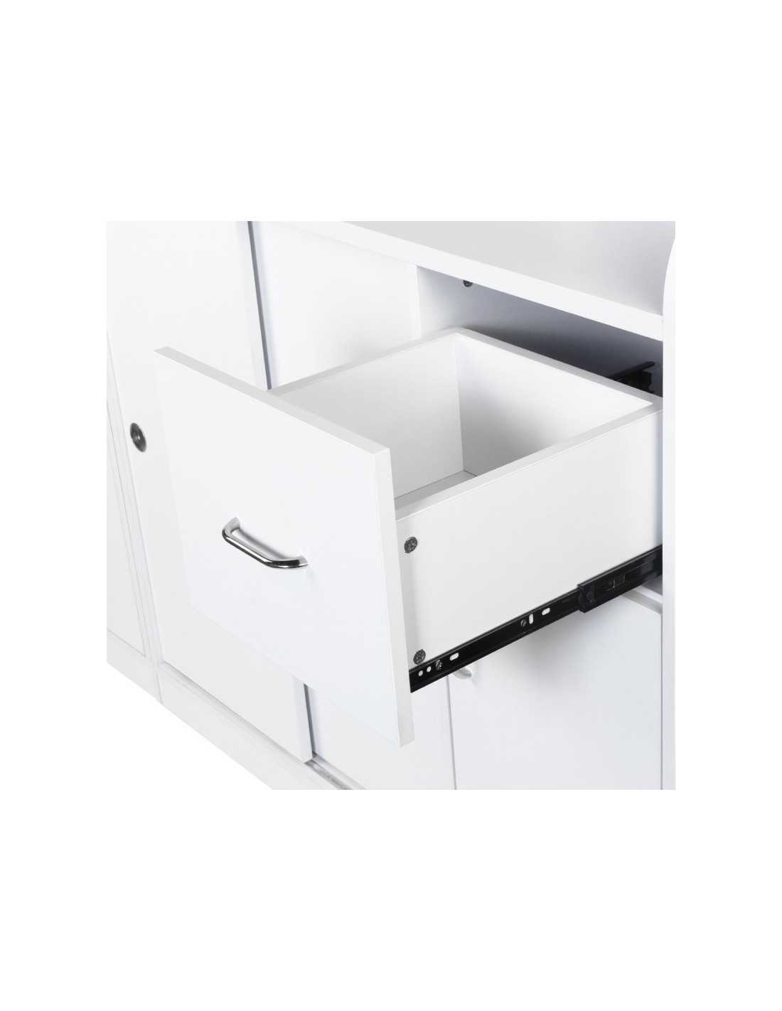 Mostrador de oficina de recepción Jonak con vitrina 