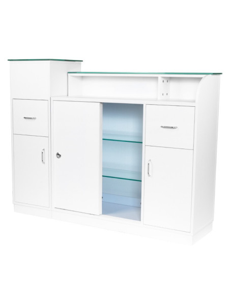 Jonak reception desk office counter with showcase 