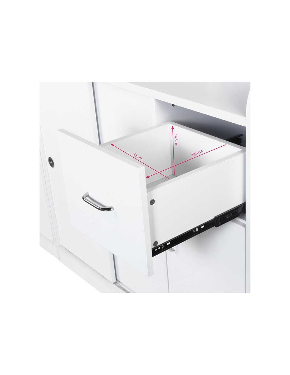 Mostrador de oficina de recepción Jonak con vitrina 