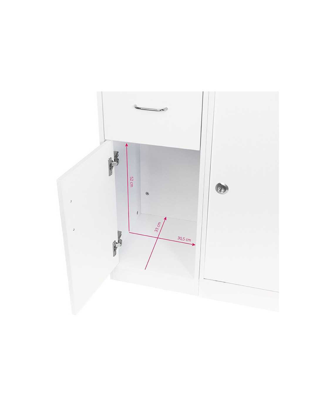 Mostrador de oficina de recepción Jonak con vitrina 