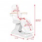 Cosmetic electric chair. luxury white